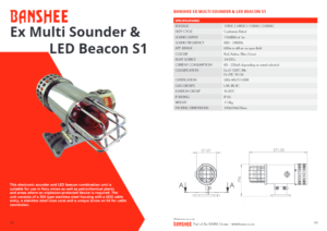 Banshee EX Multi Sounder & LED Beacon Combo S1