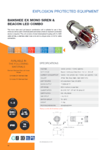 Banshee Ex Mono Siren & LED Beacon Combo